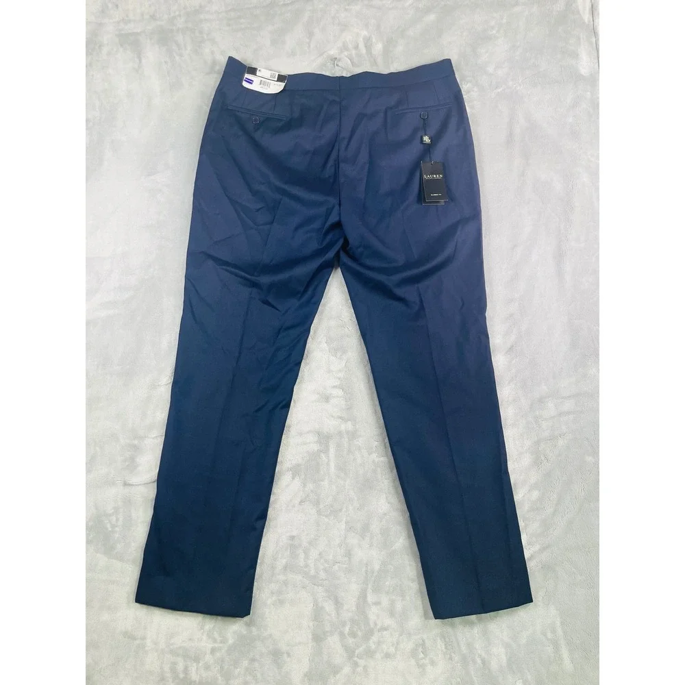 Lauren Ralph Lauren Tuxedo Pants Mens 40x32 Navy New Classic Fit Satin Stripe